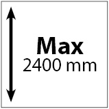 Maksimālais augstums 2400 mm
